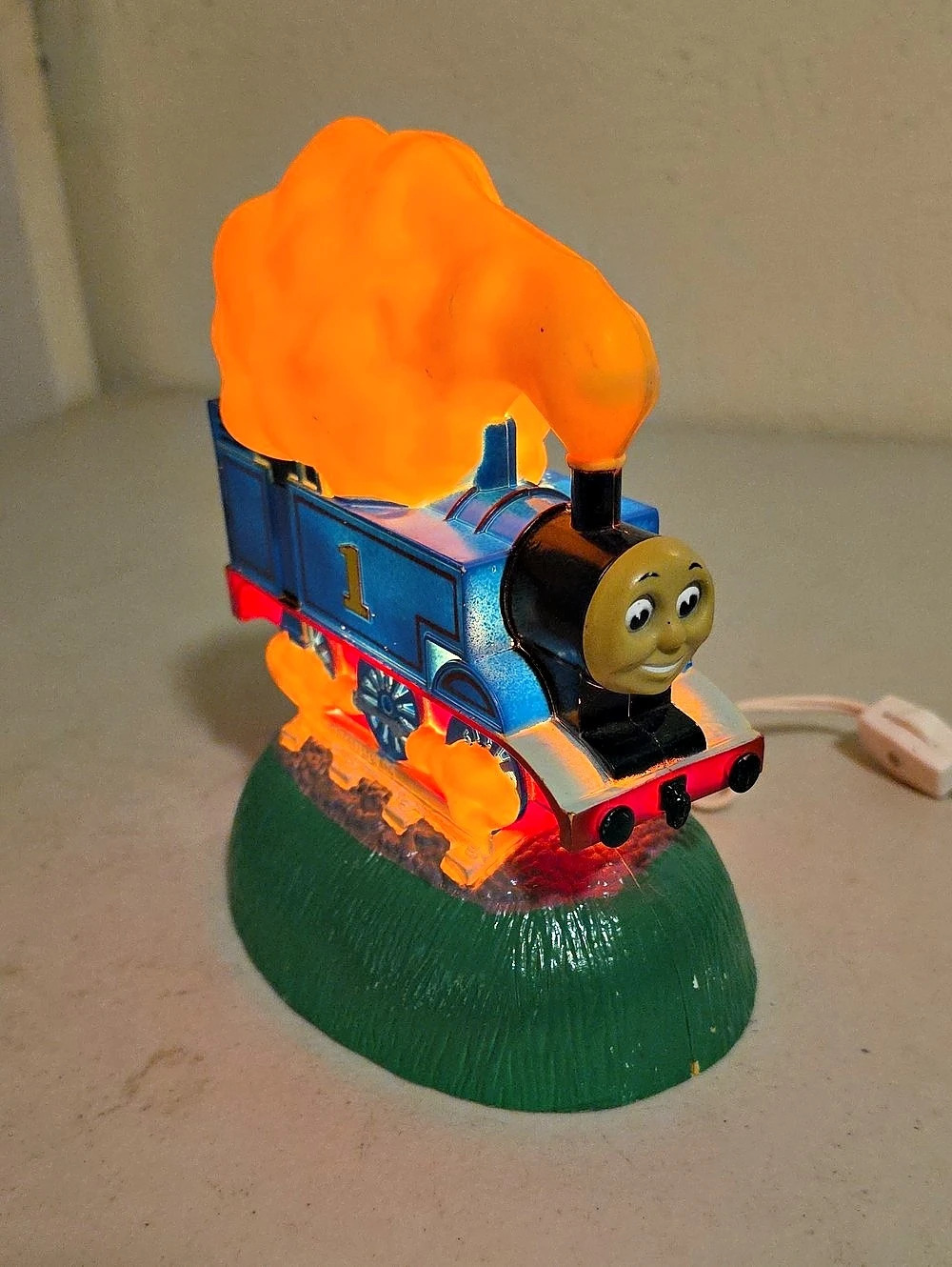 Thomas the Tank Engine lamp Train Blue & Green 1992